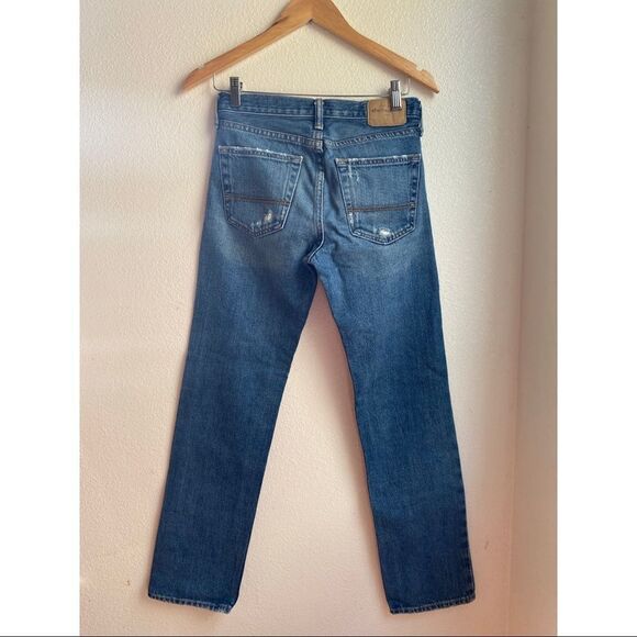 COPY - Abercrombie | Youth Slim Straight Distressed Jeans, Size 16 - Picture 4 of 11